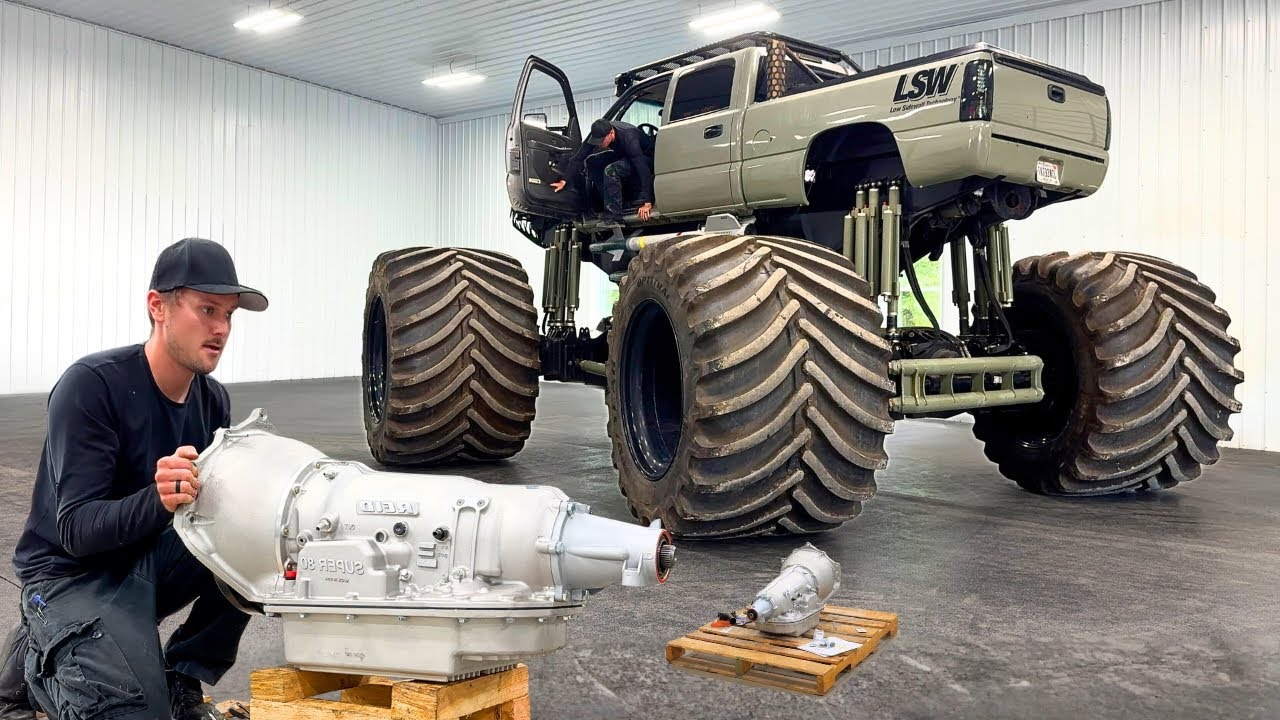 Ремонт самого большого грузовика в мире (модернизация трансмиссии TWIN)