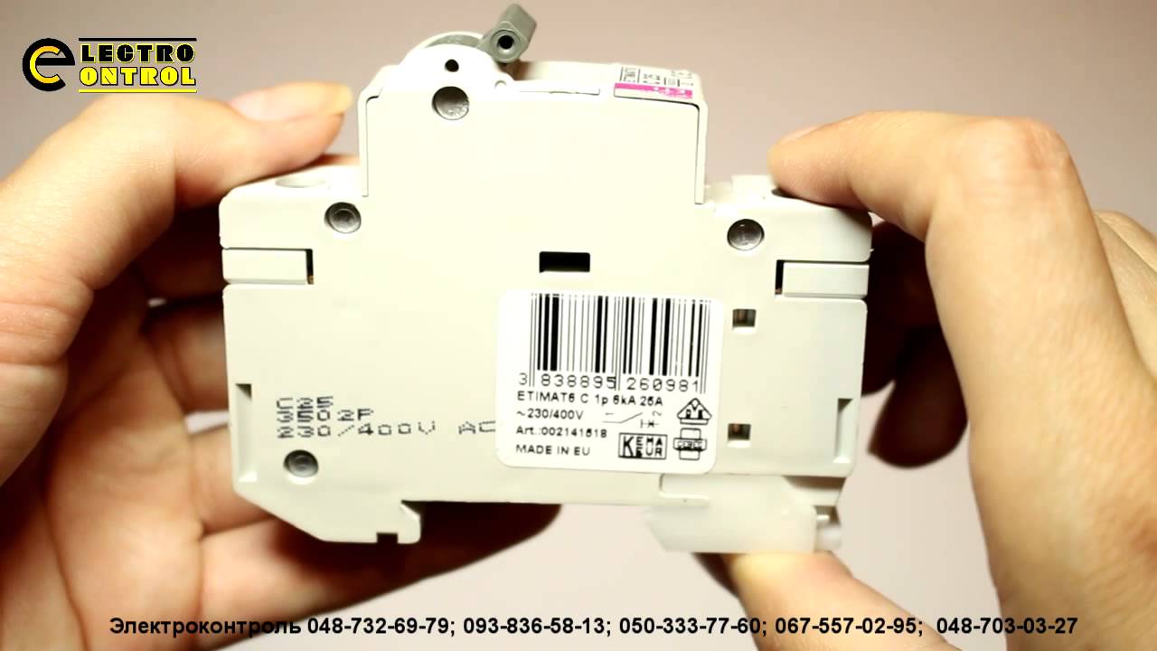 Автомат, автоматический выключатель ETI Etimat6 C 1p 6kA 25A ...