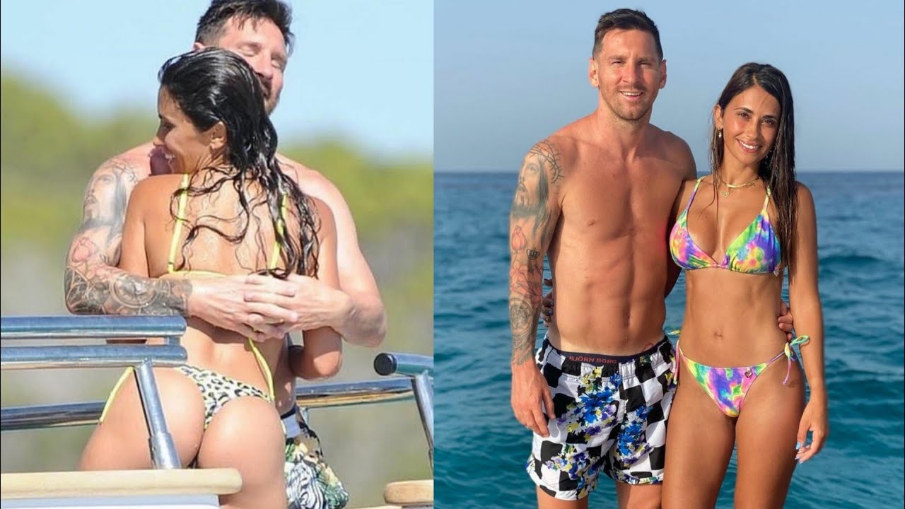 romantic moments Lionel Messi and Antonella Roccuzzo image picture image