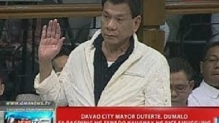 NTVL: Davao City Mayor Duterte, dumalo sa pagdinig ng Senado kaugnay ng rice smuggling