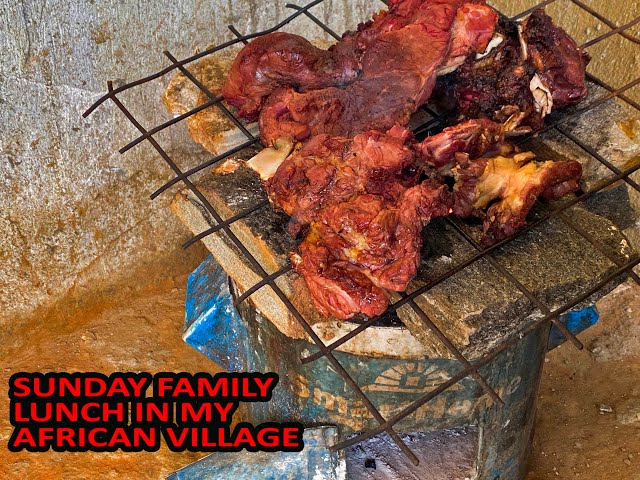 Sunday Lunch Food in my African Village// African Village Woman's Life
