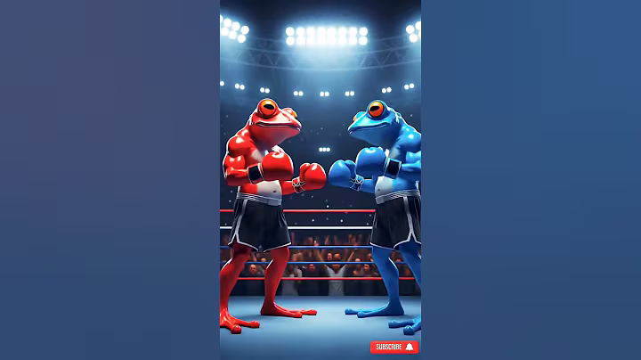 "Grandpa’s Blue Frog vs Grandma’s Red Frog 🥊 | Who Will Win?" #ai #aivideo #aianimation #aishorts