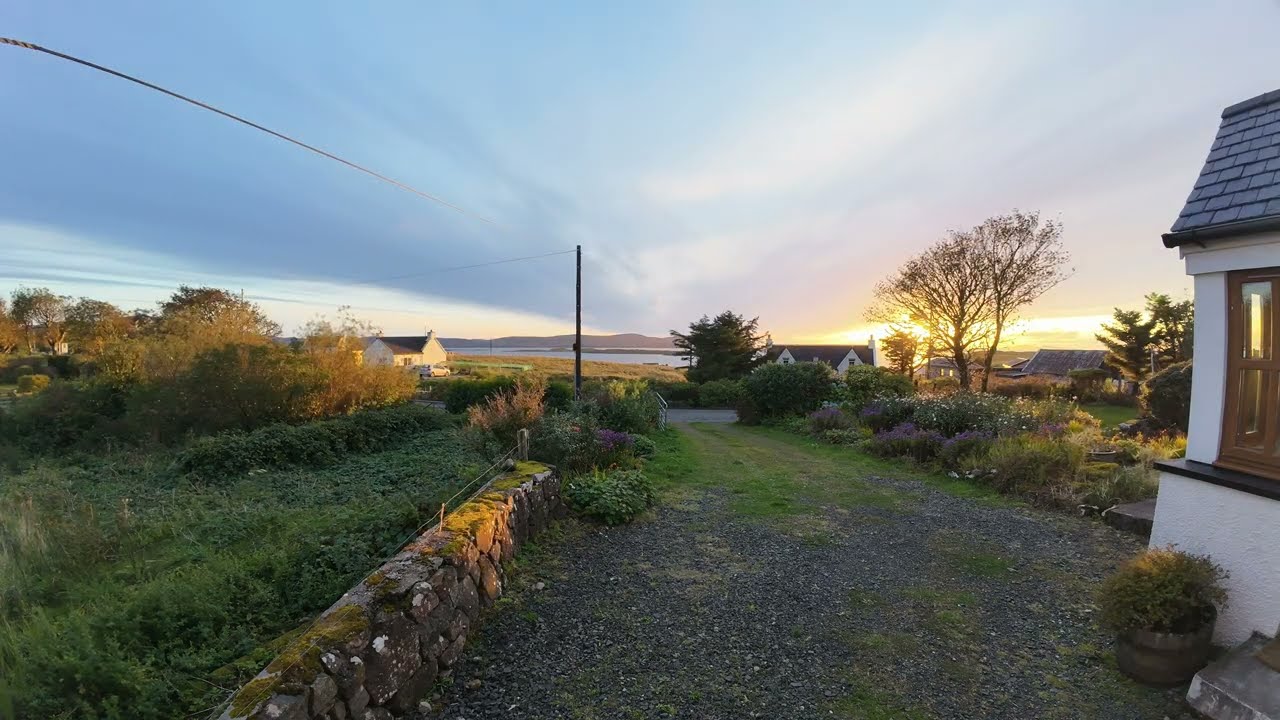 Sunset at Burnside Cottage. Waternish, Isle of Skye.