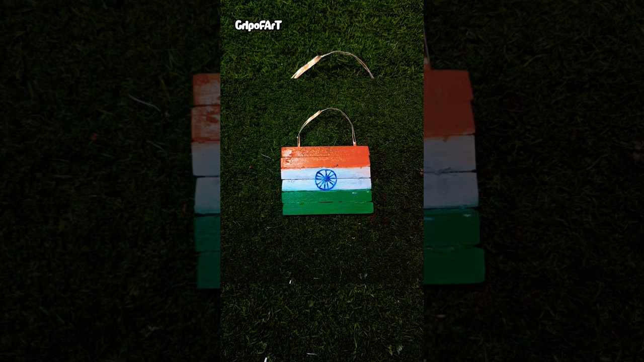 Republic Day  Craft - National Flag / Indian Flag with Icecream Stick / 