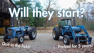 Reviving Grandpa's Forgotten Tractors  Will They Start After 5 Years? | Vintage Ford Tractor Start