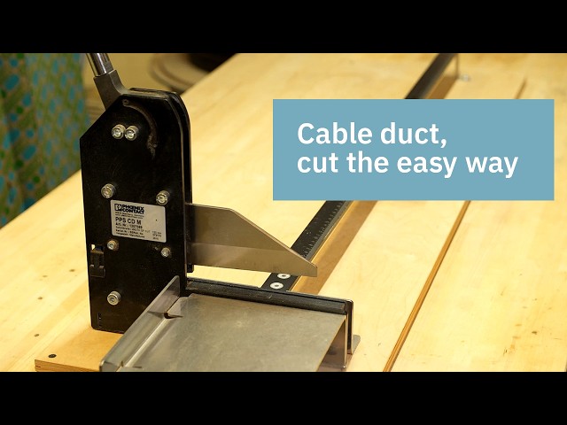 How to cut cable duct safely and precisely – Cable duct cutter