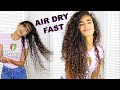 HOW I AIR DRY MY LONG CURLY HAIR SUPER FAST!
