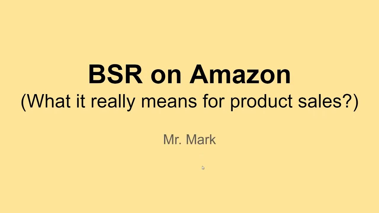 Update BSR on Amazon and What it Really Means for Product Sales