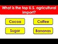 USA Agriculture MCQ Quiz 🇺🇸 | American Farming & Crops | General Knowledge Questions
