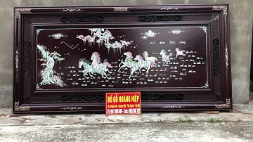 Tranh mã đáo thành công khảm ốc