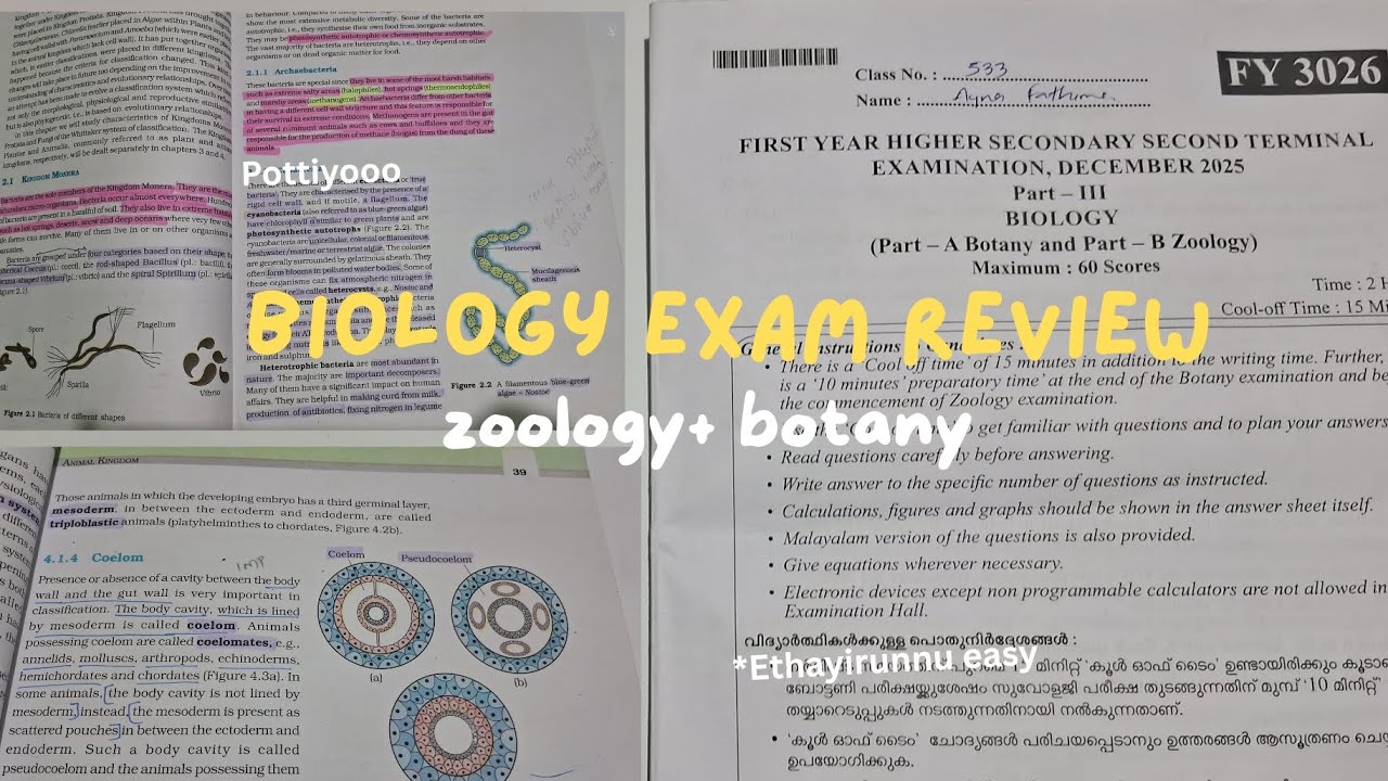 +1 Biology exam review 😶😱 #plusonebiology #examreview 