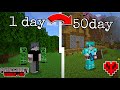 قضيت 50 يوم في ماينكرافت هاردكور 