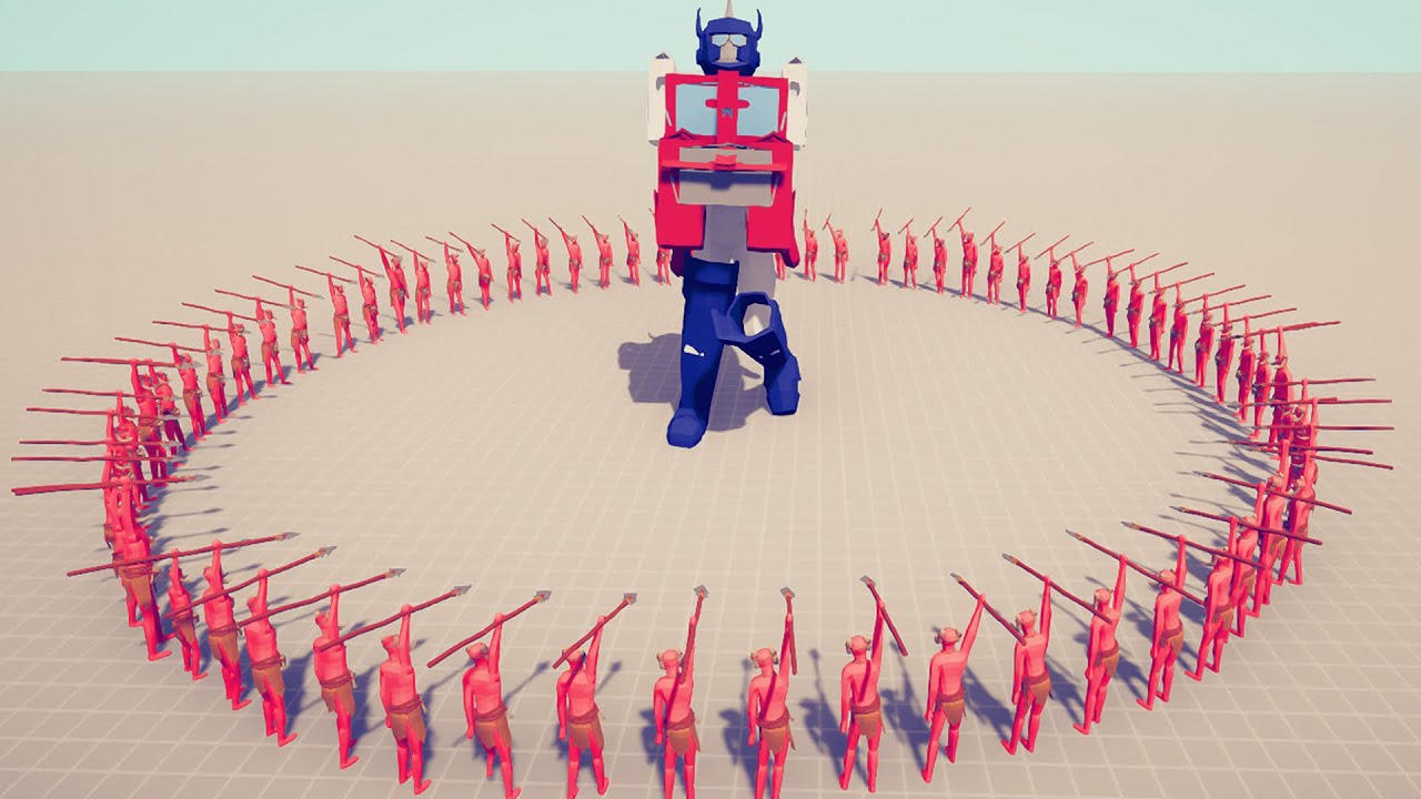 100x Spear Thrower vs Every Unit Mod - Totally Accurate Battle Simulator TABS