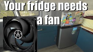 Fridge fan install - DIY