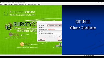 How to calculate Cut and Fill Volume in Esurvey CAD Software || Spatial Tube