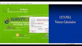 How to calculate Cut and Fill Volume in Esurvey CAD Software || Spatial Tube screenshot 4