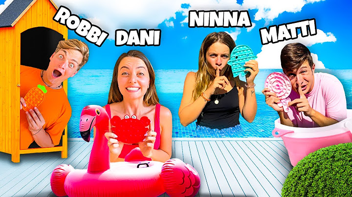 HIDE AND SEEK IN THE COLOR OF YOUR POP IT WITH OUR FRIENDS LILINA AND MAD in the POOL! *FIDGET PO...