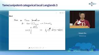 Talk23 Xinwen Zhu: Tame/unipotent categorical local Langlands 3
