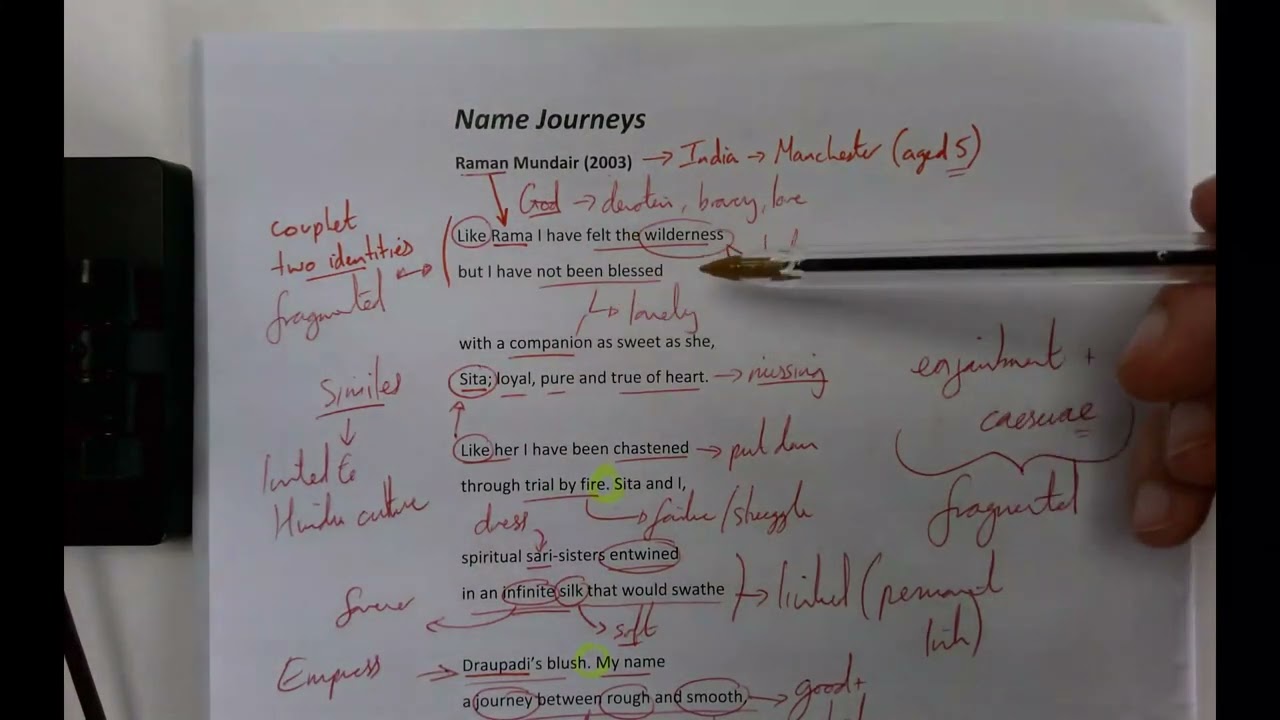 Name Journeys Annotations and Analysis