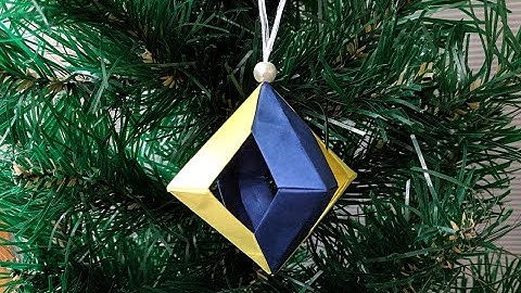 Елочная игрушка из бумаги | Новогодняя поделка | Christmas craft | Christmas tree toy paper