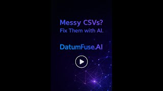How to Join & Harmonize Messy CSV Files with AI | DatumFuse.AI Tutorial