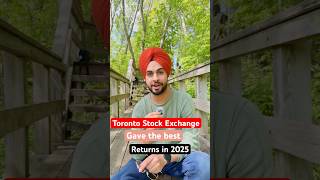 The Toronto stock exchange gave the best returns in 2025. Even better than the United States S&P50.