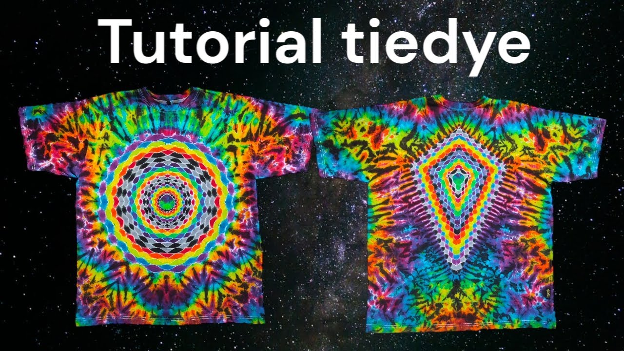DIY Delight: Tiedye T-Shirt Tutorial - Rainbow Mandala! 🌈👕 #TiedyeDIY #MandalaMagic #ShortStyle