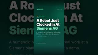 A Humanoid Just Clocked In At Siemens - 60 Totes/Hour