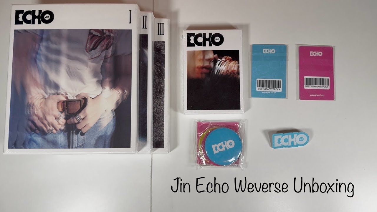 Unboxing: Jin Echo [Korean Press, Weverse Versions + Weverse POBS