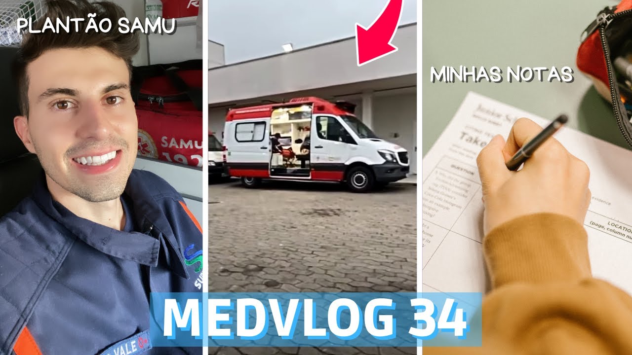 MEDVLOG #34 I Minhas Notas do 5° Período de Medicina + Plantão no SAMU
