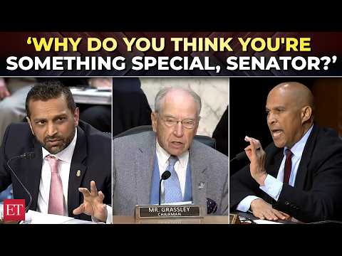 'Are you ready to shut up?': Grassley interrupts as Patel-Booker clash over FBI chief's girlfriend