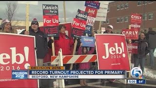 Record turnout projected for primary