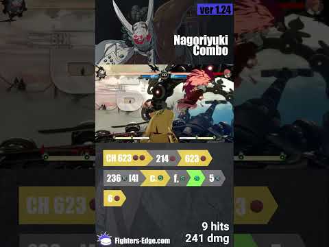 Nagoriyuki 名残雪 623h round start combo #ggst_na #nagoriyuki #guiltygear #strive #combo #fightinggames