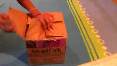 How to close a box without using tape