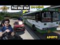 👌APSRTC Pallevelugu Bus and Free Map Mod in ETS2 Driving with Steering in Telugu