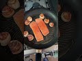 Salmon, seared scallops, pea and spinach puree, asparagus and pancetta.