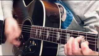 Video thumbnail of "Acadian Driftwood / The Band  acoustic guitar"