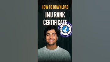 HOW TO DOWNLOAD IMUCET RANK CERTIFICATE