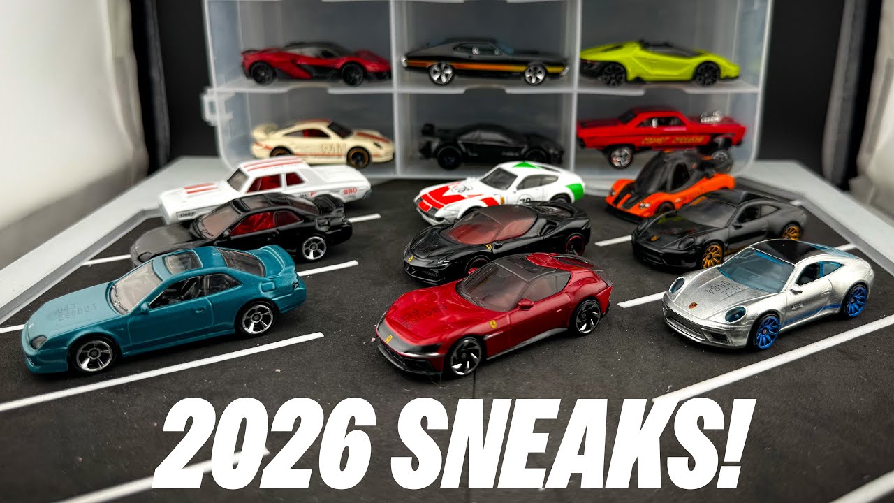 Hot Wheels 2026 Sneaks: Ferrari, Porsche & Store Exclusives Are