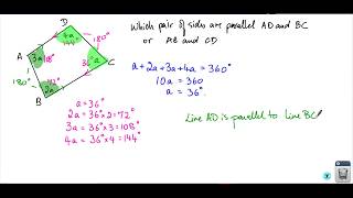 Parallel lines and angles   proving 2 lines are parallel   lesson 9