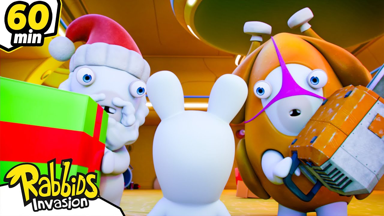 🎅¿¡ La fiesta de NAVIDAD se Sale de Control !?🐰Rabbids La Invasión | Recopilación | Dibujos animados