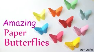 DIY crafts: Amazing Paper BUTTERFLIES (very EASY) - DIY Crafts