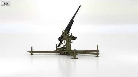 Type 88 75 mm Anti-aircraft Gun 3D model by 3DModels.org