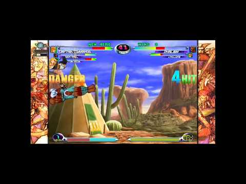 MvC2 Dhalsim 105% 5 fierce relaunch command throw setup, guard break Inferno KO sequences 012025