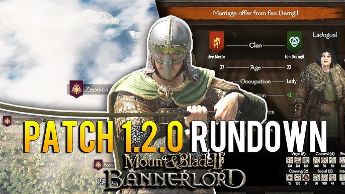 Mount and Blade 2 Bannerlord v1.1.0 major update & patch notes