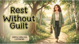 A Soft Pause for Tired Students | Slow English Listening Practice screenshot 3