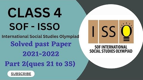 Class 4/SOF-ISSO/Solved Paper 2021 -Part 1