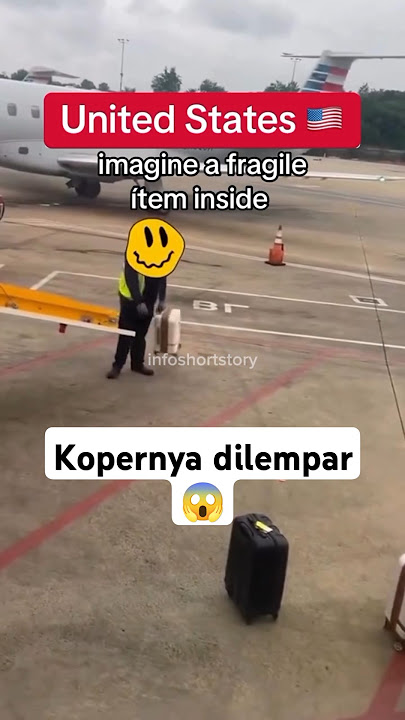 perlakuan terhadap koper berbeda di setiap bandara #faktaunik #bandara #airport #koper #shorts