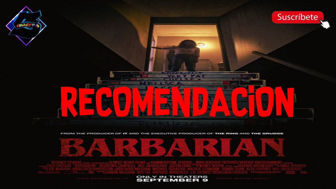 RECOMENDACION BARBARIAN / PELICULA DE TERROR BARBARO - YouTube
