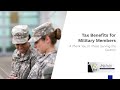 Military Tax Benefits - Important information for our Military Members
